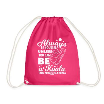 I'm a koala and I love koala bears - Drawstring Bag - fuchsia - Front