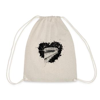 Panflute Panflute player Panflutist - Drawstring Bag - nature - Front