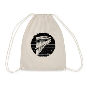 Panflute Panflute player Panflutist - Drawstring Bag - nature - Front