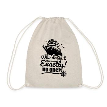 Sea Cruise Ship Captain Gift - Drawstring Bag - nature - Front