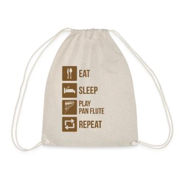 Panflute Panflute player Panflutist - Drawstring Bag - nature - Front