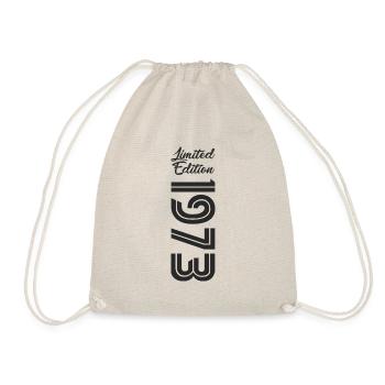 50. Geburtstag 1973 Limited Edition Geschenk - Turnbeutel - Natur - Vorne