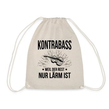 Kontrabass Kontrabassspieler Kontrabassist - Turnbeutel - Natur - Vorne