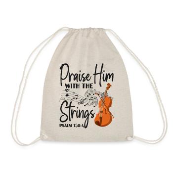 Violon Violoniste Bible Citation Foi - Sac de sport léger - nature - Devant