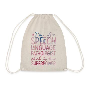 Speech Therapist Therapy Assistant - Drawstring Bag - nature - Front