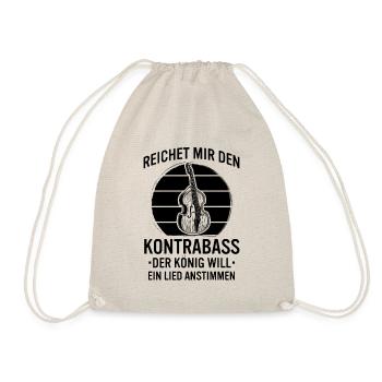 Kontrabass Kontrabassspieler Kontrabassist - Turnbeutel - Natur - Vorne