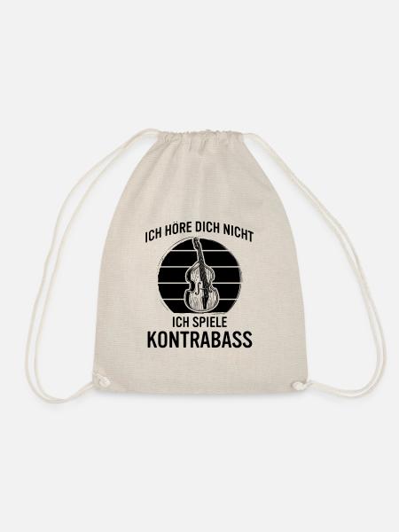Kontrabass Kontrabassspieler Kontrabassist - Turnbeutel - Natur