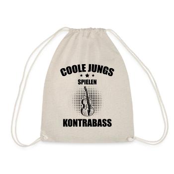 Kontrabass Kontrabassspieler Kontrabassist - Turnbeutel - Natur - Vorne