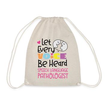 Speech Therapist Therapy Assistant - Turnbeutel - Natur - Vorne
