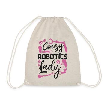 Robot Robotics Engineer Female - Drawstring Bag - nature - Front