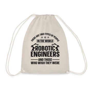 Robot Robotics Engineer There Are - Drawstring Bag - nature - Front