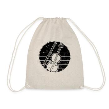 Violin Violinist Violinist - Drawstring Bag - nature - Front