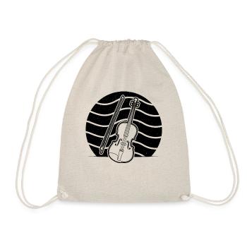 Violin Violinist Violinist - Drawstring Bag - nature - Front