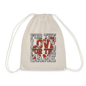 American Football Quote Text Fan Gift - Drawstring Bag - nature - Front