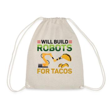 Robot Robotics Engineer Taco Will - Turnbeutel - Natur - Vorne