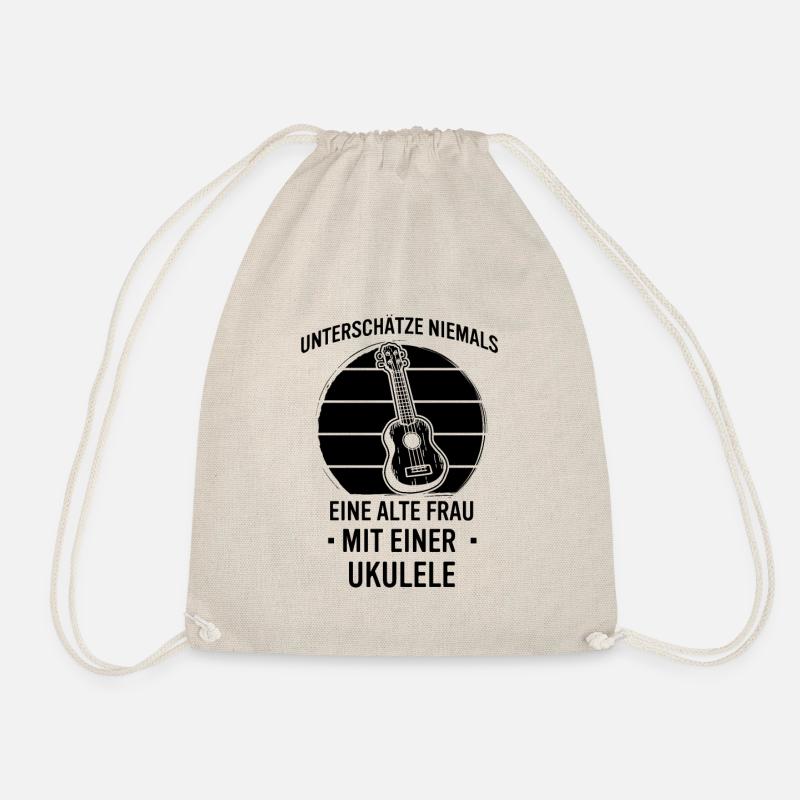 Ukulele Ukulele-Spieler Ukulelist - Turnbeutel - Natur