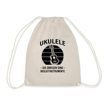 Ukulele Ukulele-Spieler Ukulelist - Turnbeutel - Natur - Vorne