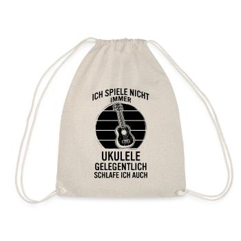 Ukulele Ukulele-Spieler Ukulelist - Turnbeutel - Natur - Vorne