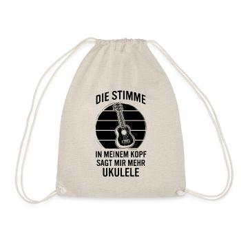Ukulele Ukulele-Spieler Ukulelist - Turnbeutel - Natur - Vorne