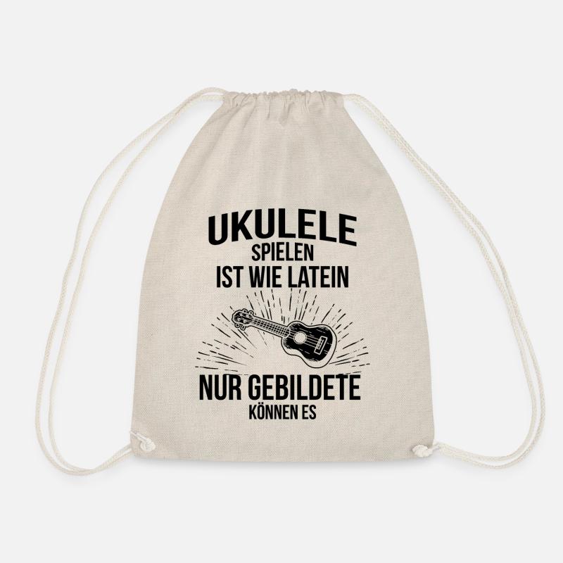 Ukulele Ukulele-Spieler Ukulelist - Turnbeutel - Natur