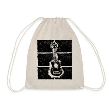 Ukulele Ukulele-Spieler Ukulelist - Turnbeutel - Natur - Vorne