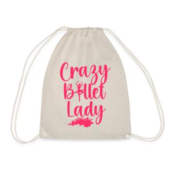 Ballet Dancer Dance Girl Ballerina - Drawstring Bag - nature - Front