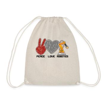 Robot Robotics Engineer Female - Drawstring Bag - nature - Front