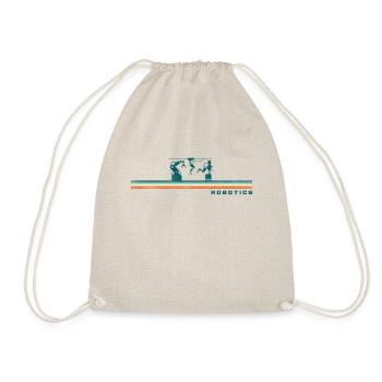 Robot Robotics Engineer Retro - Drawstring Bag - nature - Front