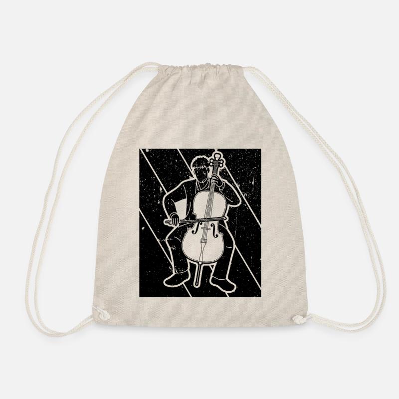 Cello Cellospieler Cellist - Turnbeutel - Natur