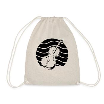 Cello Cellospieler Cellist - Turnbeutel - Natur - Vorne