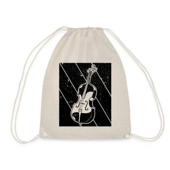 Cello Cellospieler Cellist - Turnbeutel - Natur - Vorne