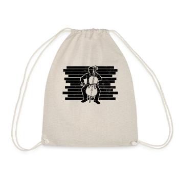 Cello player Cellist - Drawstring Bag - nature - Front