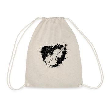 Cello player Cellist - Drawstring Bag - nature - Front