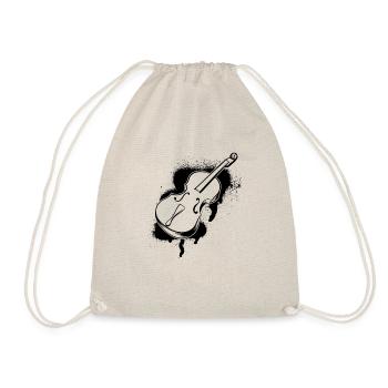 Cello player Cellist - Drawstring Bag - nature - Front