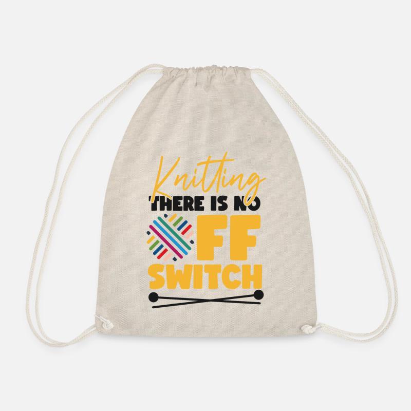 Knitting Knitter Knitting There Is - Turnbeutel - Natur