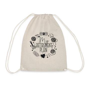Tricot Tricoteur a pris sa retraite - Sac de sport léger - nature - Devant