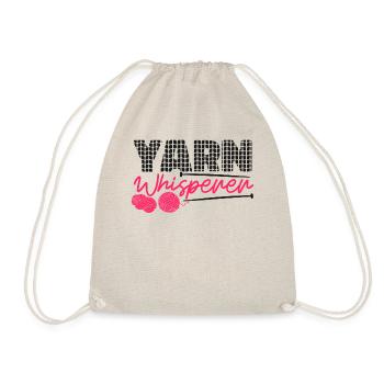 Knitting Knitter Yarn Whisperer - Turnbeutel - Natur - Vorne