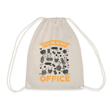 Tricoter Tricoter Je serai dans mon - Sac de sport léger - nature - Devant