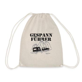 Wohnwagen Gespann Fahrer Führer - Turnbeutel - Natur - Vorne
