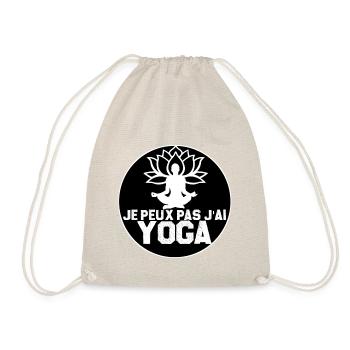 Je Peux Pas J'ai Yoga Cool Spiritualité Méditation - Sac de sport léger - nature - Devant