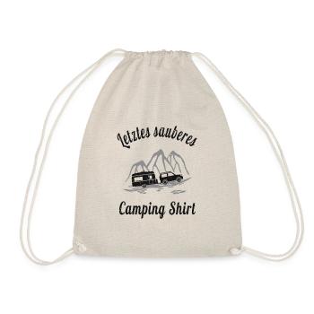 Wohnwagen Camper Camping - Turnbeutel - Natur - Vorne