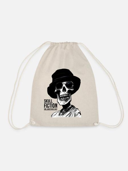 Skull Fiction Skull Skull Art - Drawstring Bag - nature