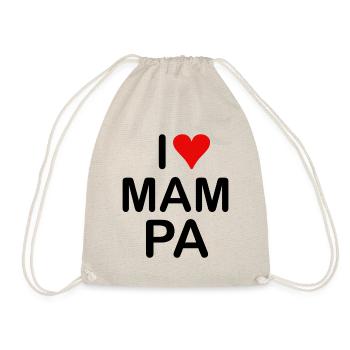 I love MAMPA - Drawstring Bag - nature - Front