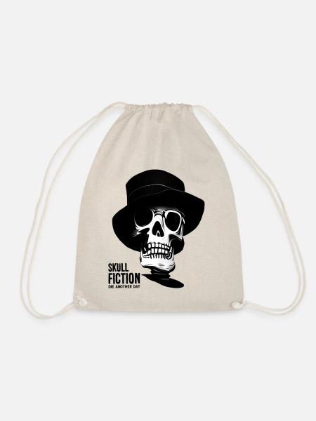 Totenkopf Skull Fiction Totenschädel - Turnbeutel - Natur