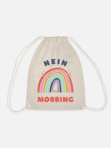 Nein zu Mobbing - Stoppt Mobbing! - Turnbeutel - Natur