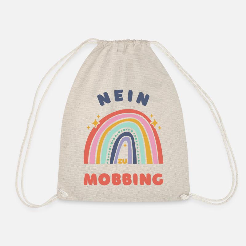 Nein zu Mobbing - Stoppt Mobbing! - Turnbeutel - Natur
