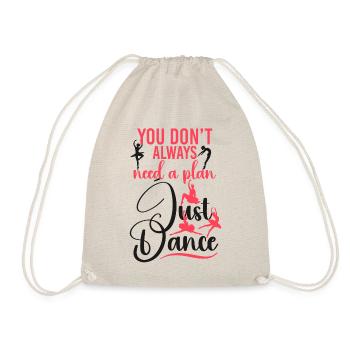 Ballet Dancer Dance Girl Ballerina - Turnbeutel - Natur - Vorne