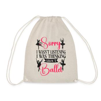 Ballet Dancer Dance Girl Ballerina - Turnbeutel - Natur - Vorne