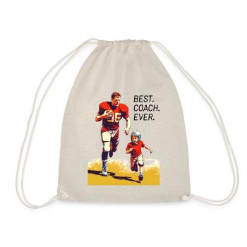 Cadeau de la fête des pères du football américain - Sac de sport léger - nature - Devant