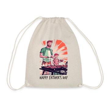 Cadeau de fête des pères pour les grillons père et fils - Sac de sport léger - nature - Devant